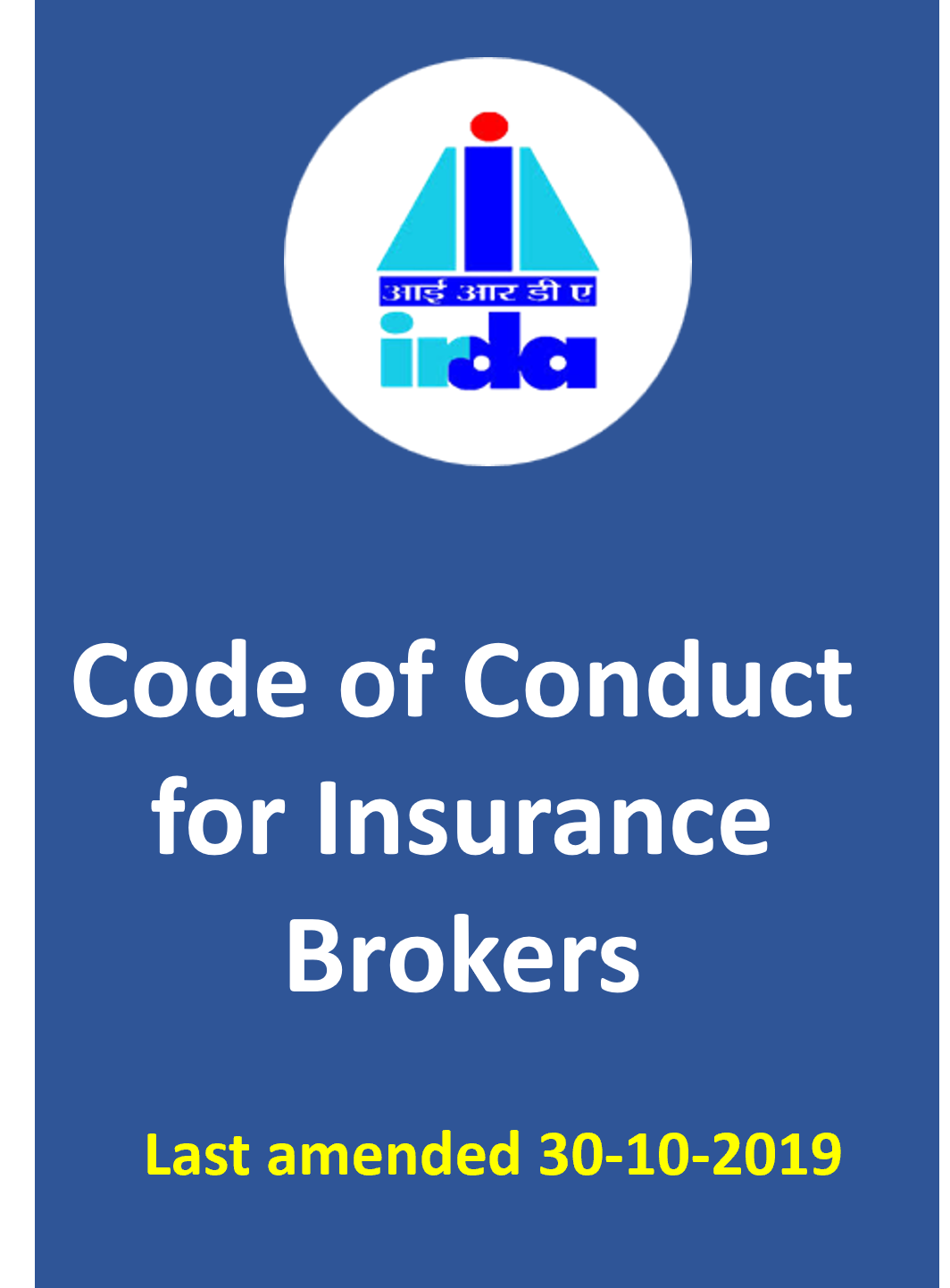 IRDA Code of Conduct for Insurance Brokers